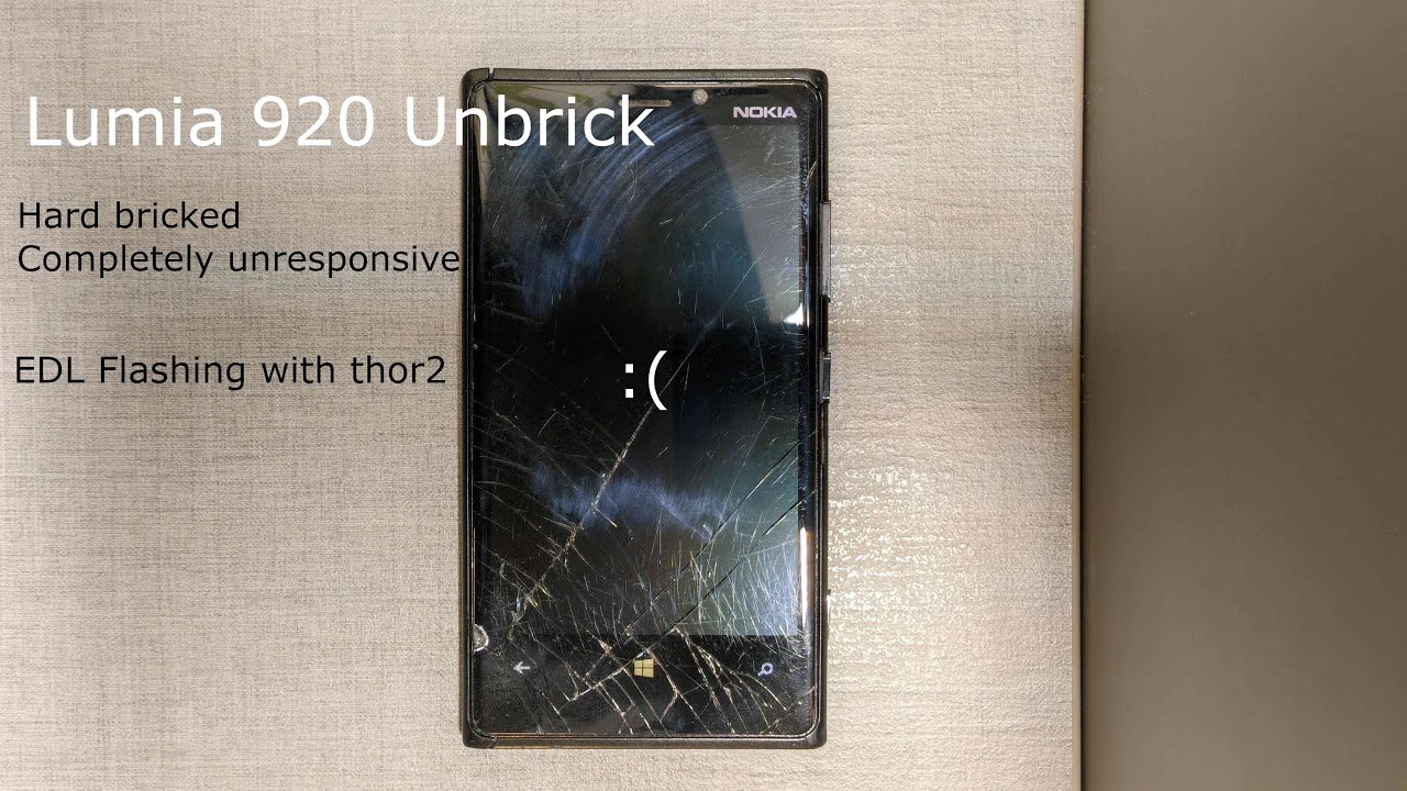 How to unbrick a completely unresponsive hard bricked Lumia 920