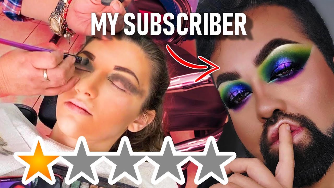 I WENT TO THE WORST REVIEWED MAKEUP ARTIST WITH MY SUBSCRIBER'S MAKEUP