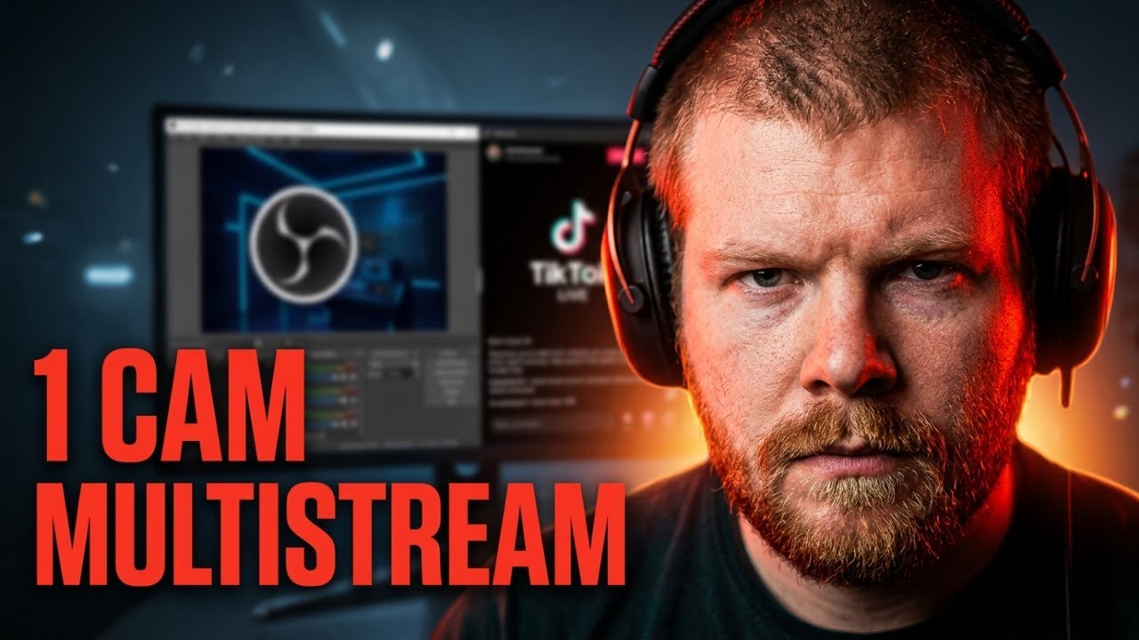 Multistream to Tiktok & OBS with a single cam.