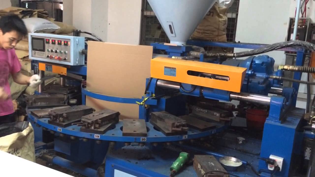 Rotary PVC outsole injection molding machine