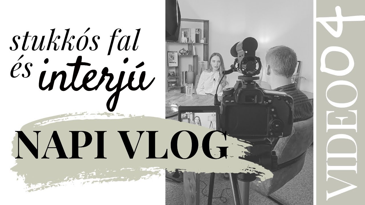 EGY NAPOM LAKBERENDEZŐKÉNT, INTERJÚ, FALI DÍSZLÉC, STUKKÓ | VIDEO04 - Amelita Horváth