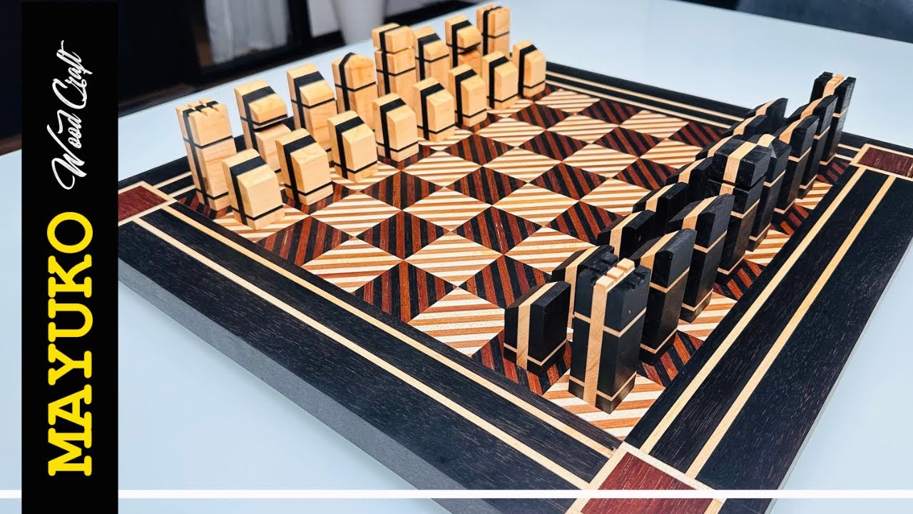 How to Make an Elegant Wooden Chessboard – DIY Chessboard
