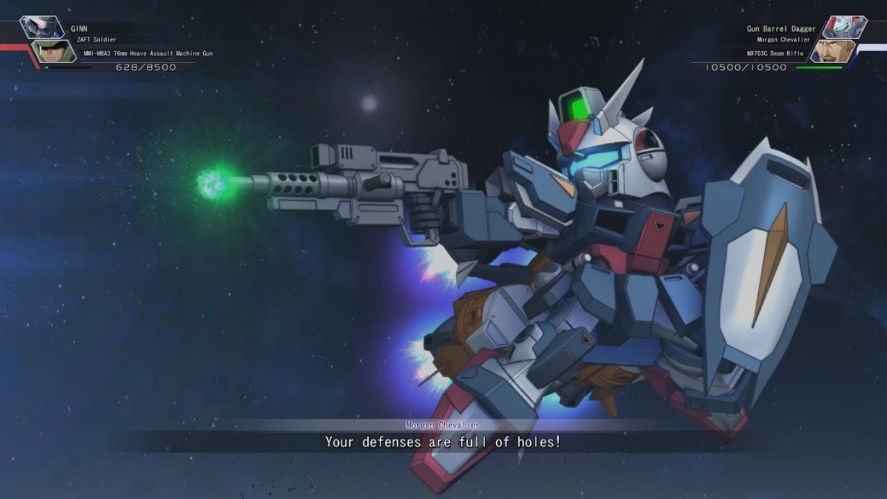 SD Gundam G Generation Cross Rays- All Dagger Ver. Attacks