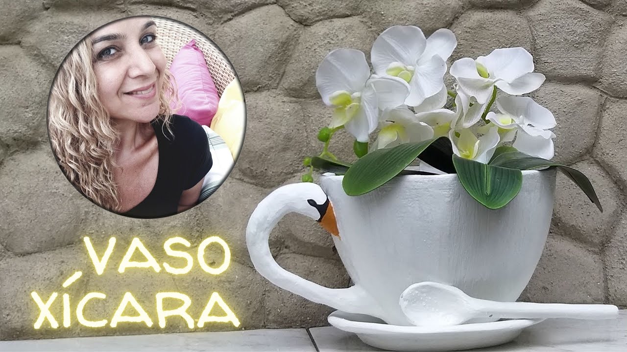DIY- RECICLE SEMPRE ! Como Fazer um Vaso Xícara