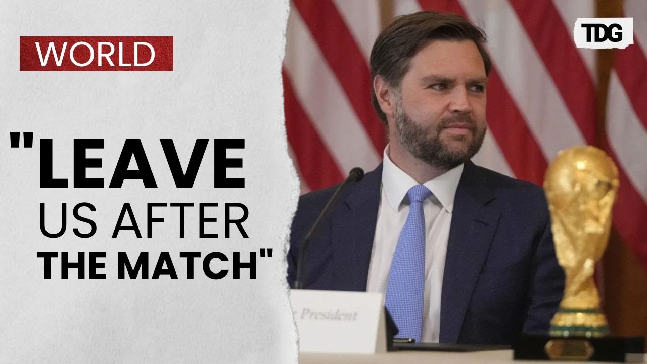 VP JD Vance issues chilling FIFA World Cup warning; asks tourist to EXIT USA as time ups