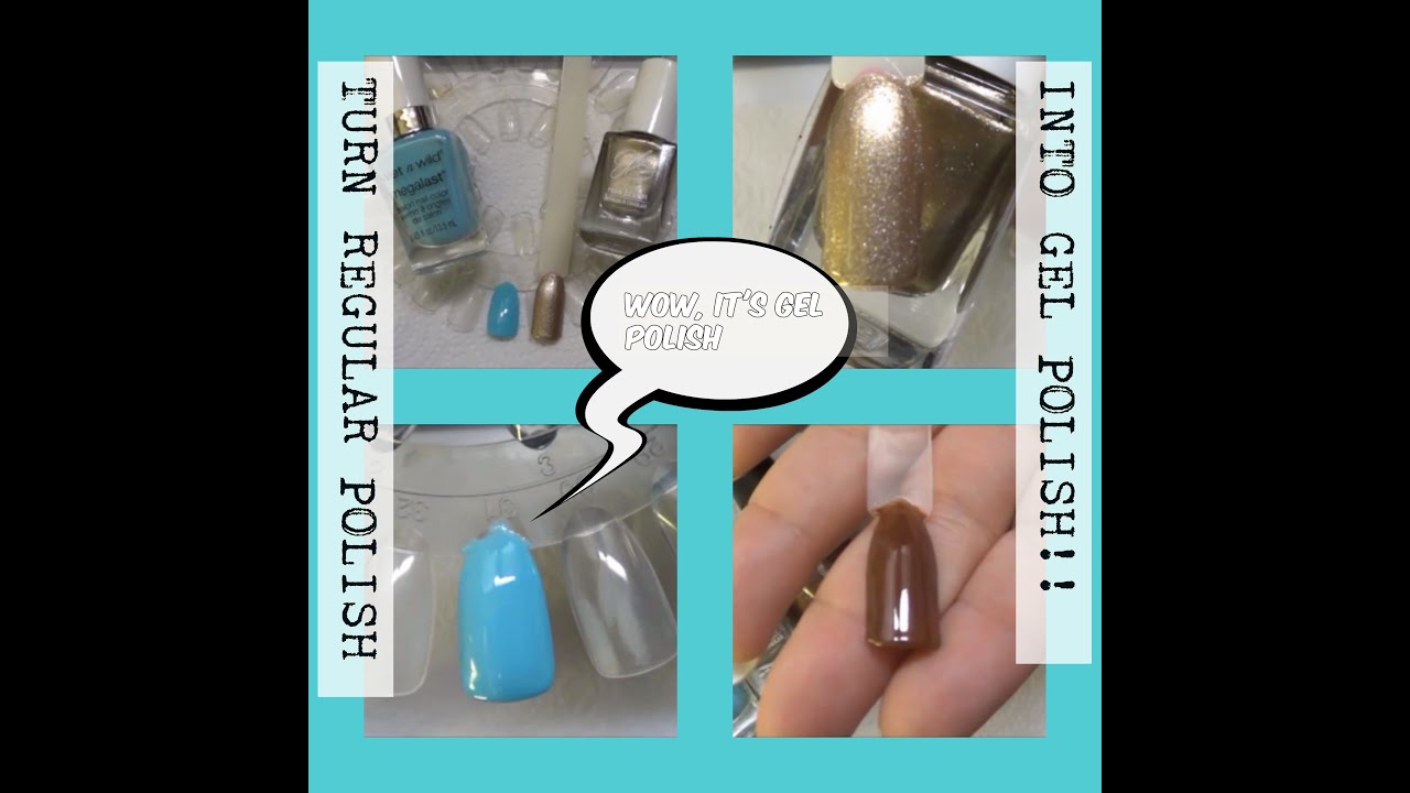 Turn Regular Nail Polish Into GEL POLISH!!!  NOT GELIBILITY!!!!