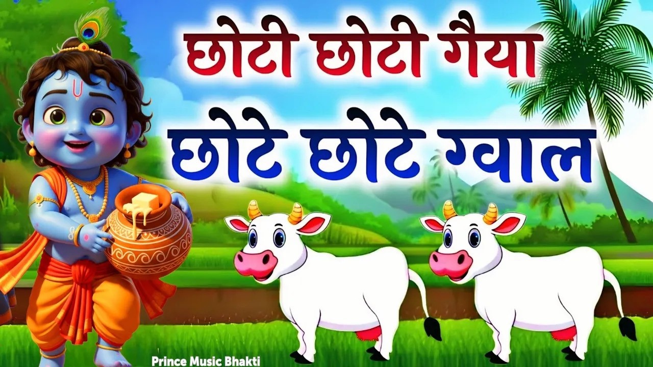 Choti Choti Gaiya, Chote Chote Gwal | छोटी छोटी गैया | #Little Krishna Bhajan - Krishna Bal Leela