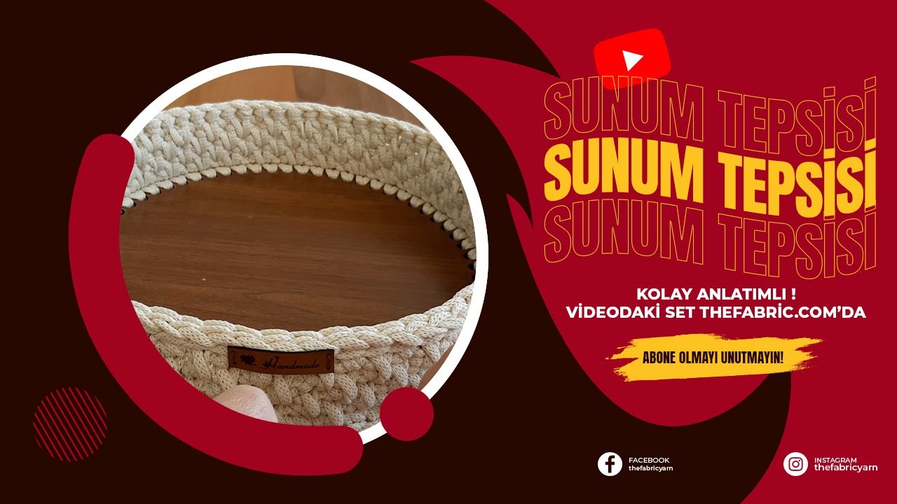 Sunum Tepsisi Yapımı (Kolay Anlatımlı)