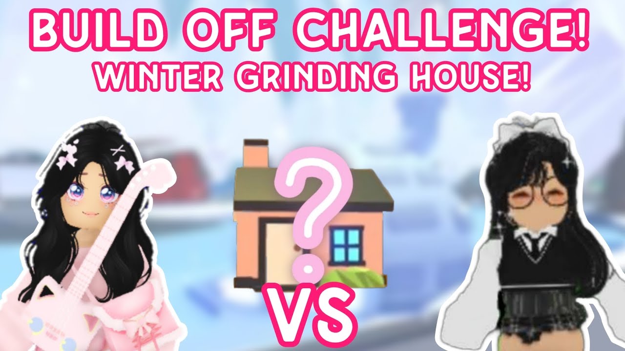 *BUILDING* challenge!! Winter Grinding house❄️😱|Who will build the better grinding house!? #adoptme