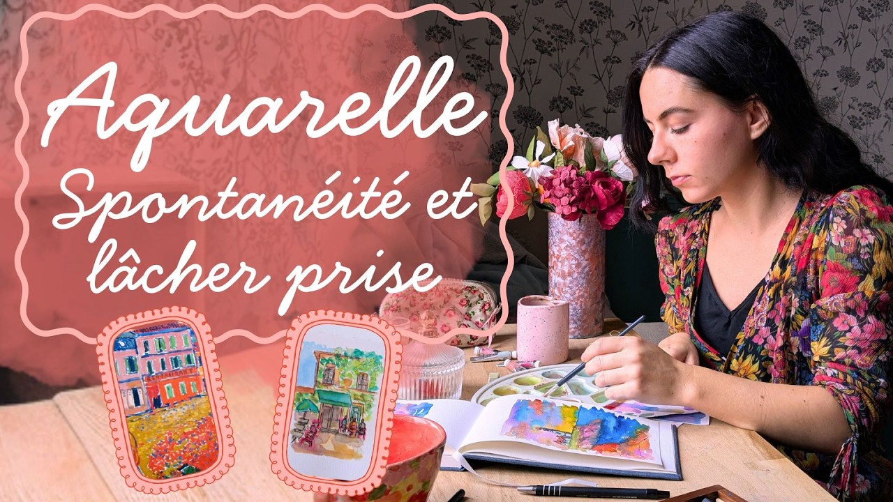 AQUARELLE 🎨 quand la perfection bloque la créativité (oser lâcher prise)