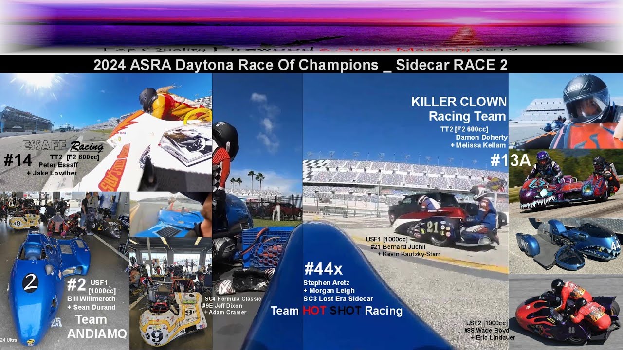 Sidecar Race 2 _ Daytona International Speedway _ 2024 ASRA Daytona Race Of Champions_ESSAFF Racing