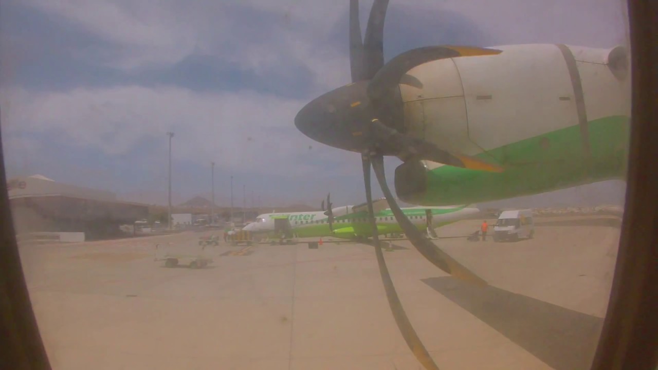 Binter Canarias Take Off Arrecife Lanzarote ATR 72-500 HD 1080p