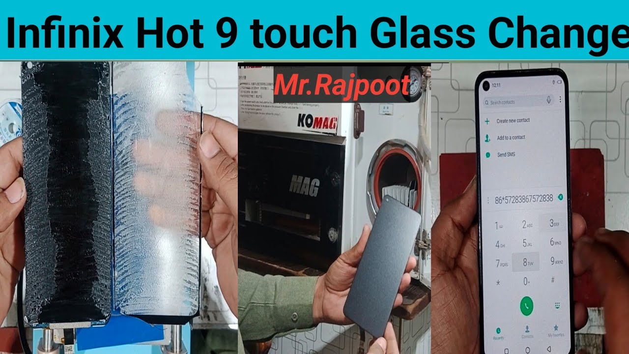 Infinix Hot 9 Touch Glass Replacement || How to Infinix Hot 9 Glass Change