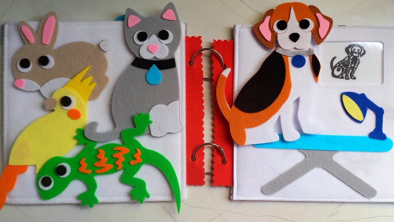 Pet and Vet Office Felt Activity Book: How to Make