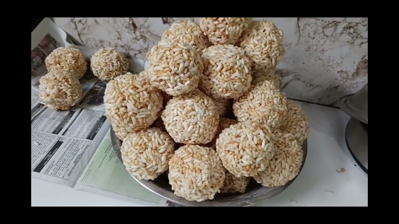 Murmure ki ladoo 🤤🤤😋😋🥰❤️🌹 Happy makar Sankranti❤️ #viral #recipe #viralhook #subscribe 