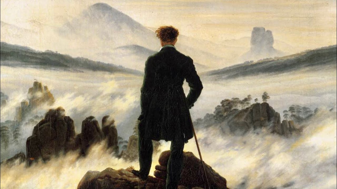 5 minuti con - Viandante sul mare di nebbia di Caspar David Friedrich