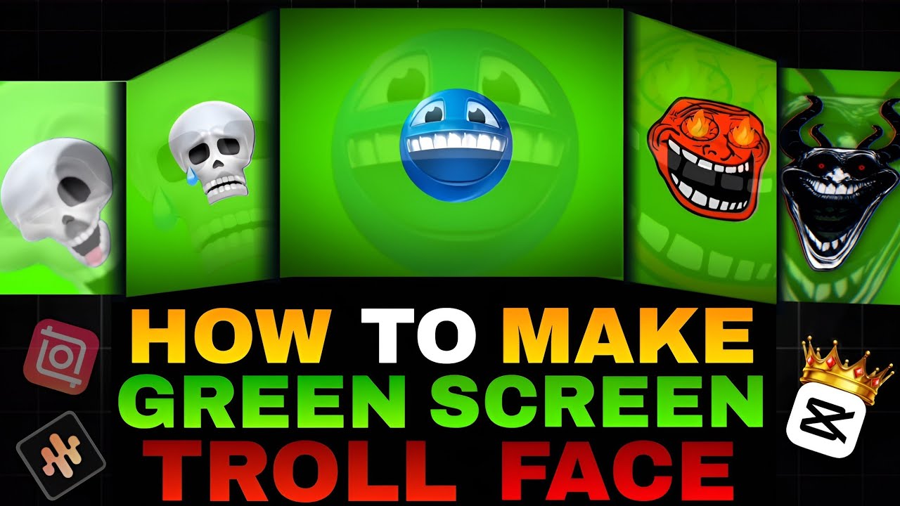 How To Make Green Screen Troll Face | Green Screen Troll Face | Troll Face Green Screen | By NAVI TV