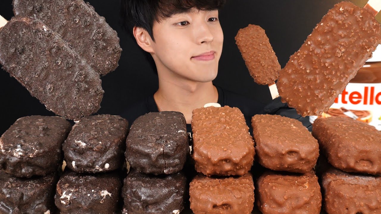 초콜릿 아이스크림 먹방🍫 킷캣 & 오레오 CHOCOLATE ICE CREAM MUKBANG ASMR EATING SOUNDS (KITKAT & OREO)