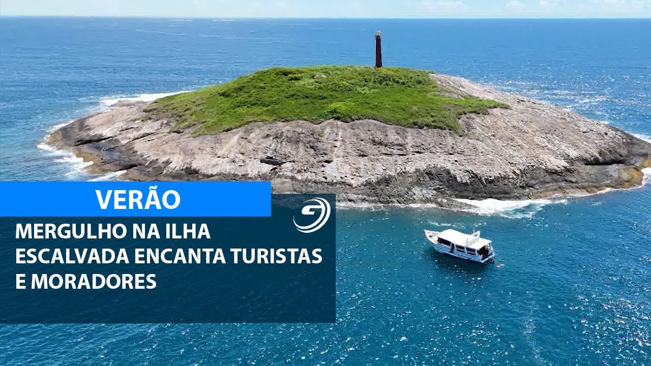 MERGULHO NA ILHA ESCALVADA ENCANTA TURISTA E MORADORES