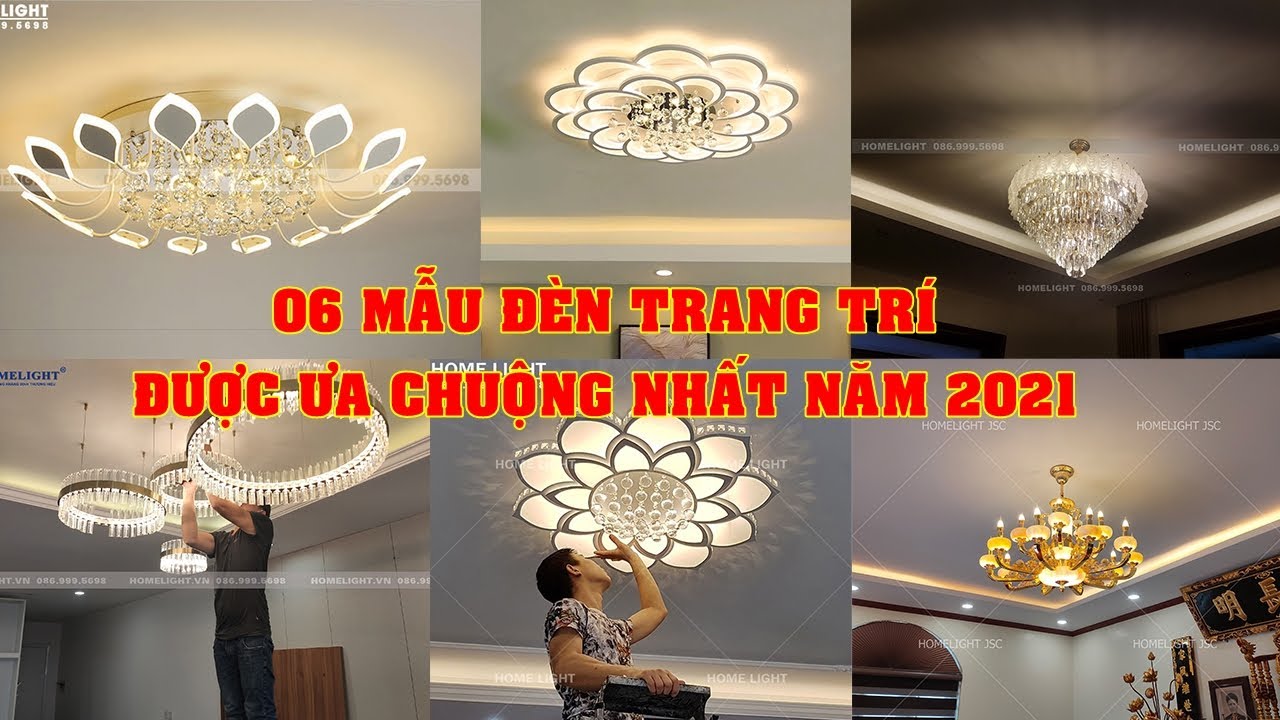 6 mẫu đèn trang trí được ưa chuộng nhất năm 2021