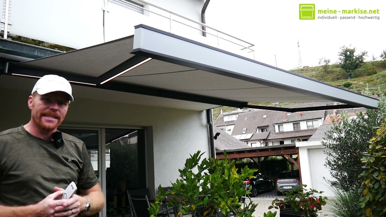 Hochwertige Vollkassettenmarkise in schickem Design: KE Qubica light