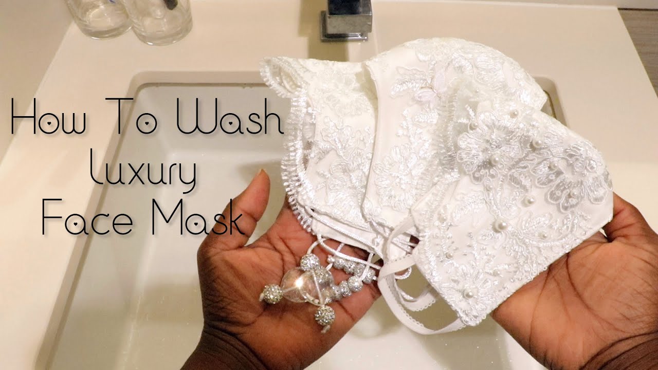 How To Wash Luxury Decorative Embellish Face Mask