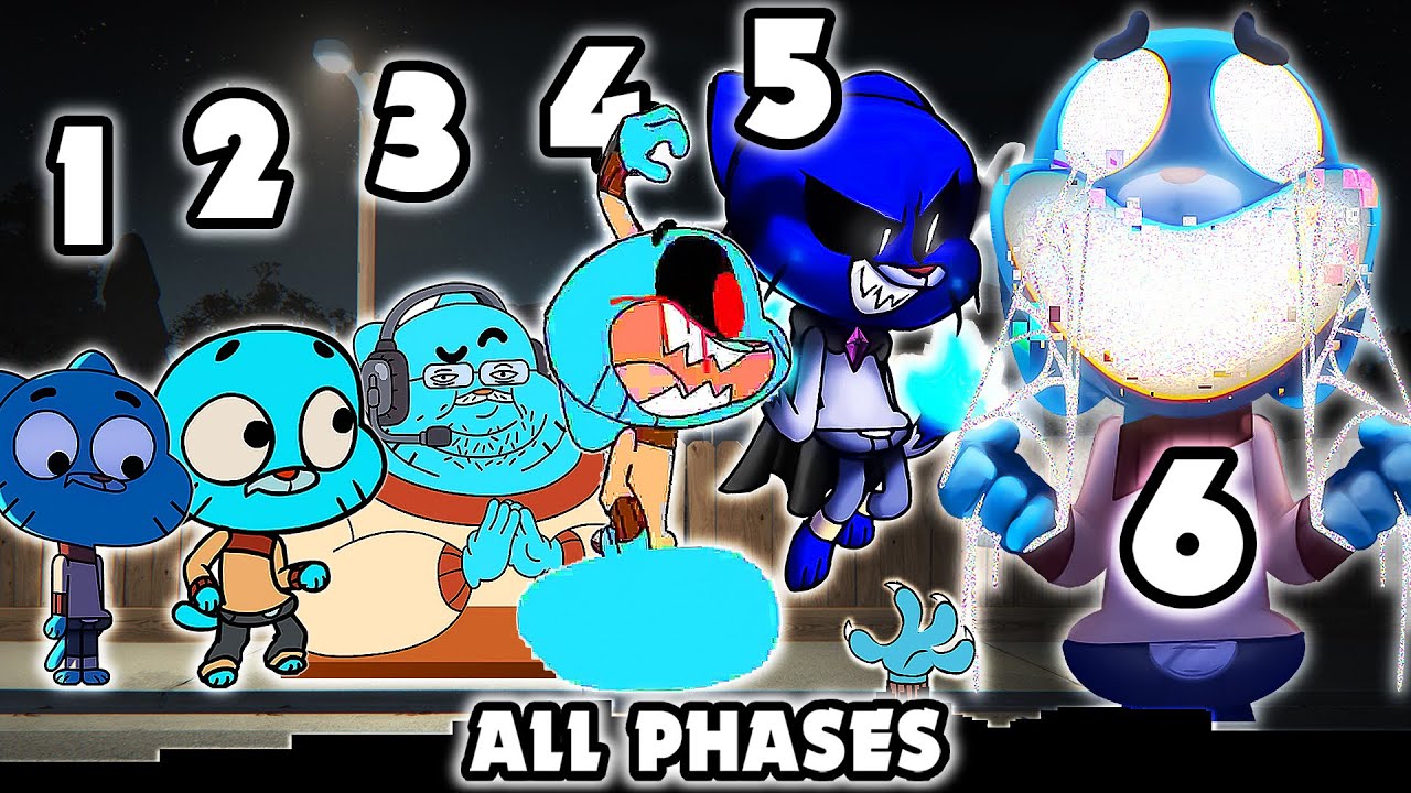 Gumball ALL PHASES | Friday Night Funkin' vs The Amazing World of Gumball – Child's Play (FNF Mod)