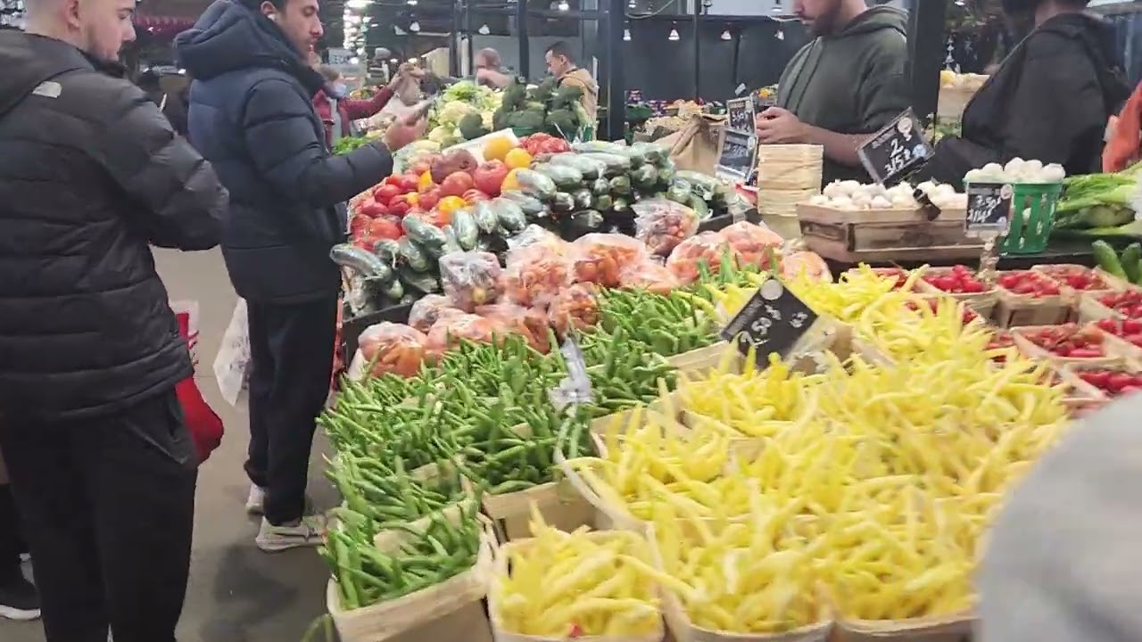 Marché jean talon Montréal جولة في سوق الخضر بمنتريال