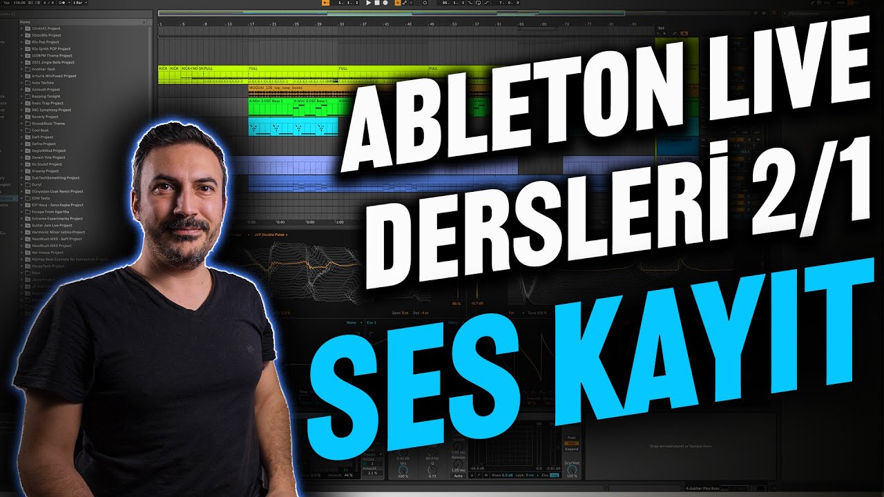 TÜRKÇE ABLETON LIVE DERSLERİ - BÖLÜM 2/1 (Audio / Ses Kayıt Nasıl Yapılır?)
