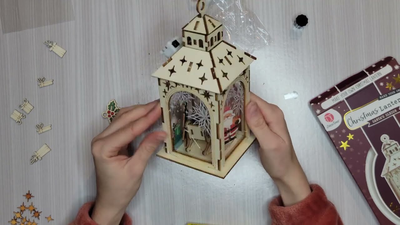 Montage Christmas Lantern (Santa's Sleigh) de chez Action (spécial Noël)