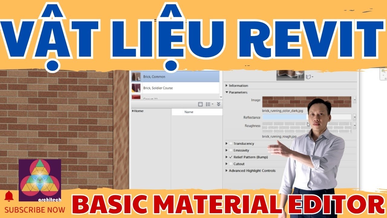 VẬT LIỆU REVIT: NHỮNG THÔNG SỐ NGƯỜI MỚI HỌC CẦN PHẢI BIẾT