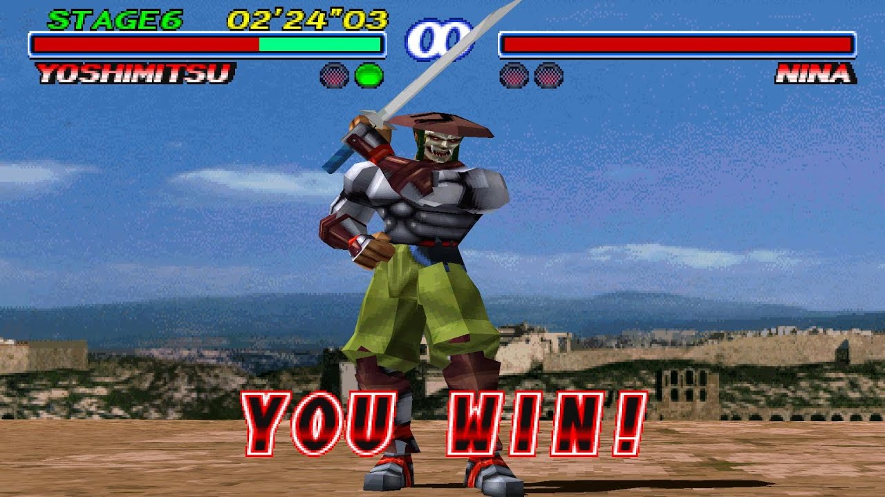 Tekken 2 - Yoshimitsu - Arcade Mode (PS1)