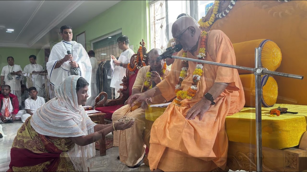 Diksha Ceremony at ISKCON BURLA