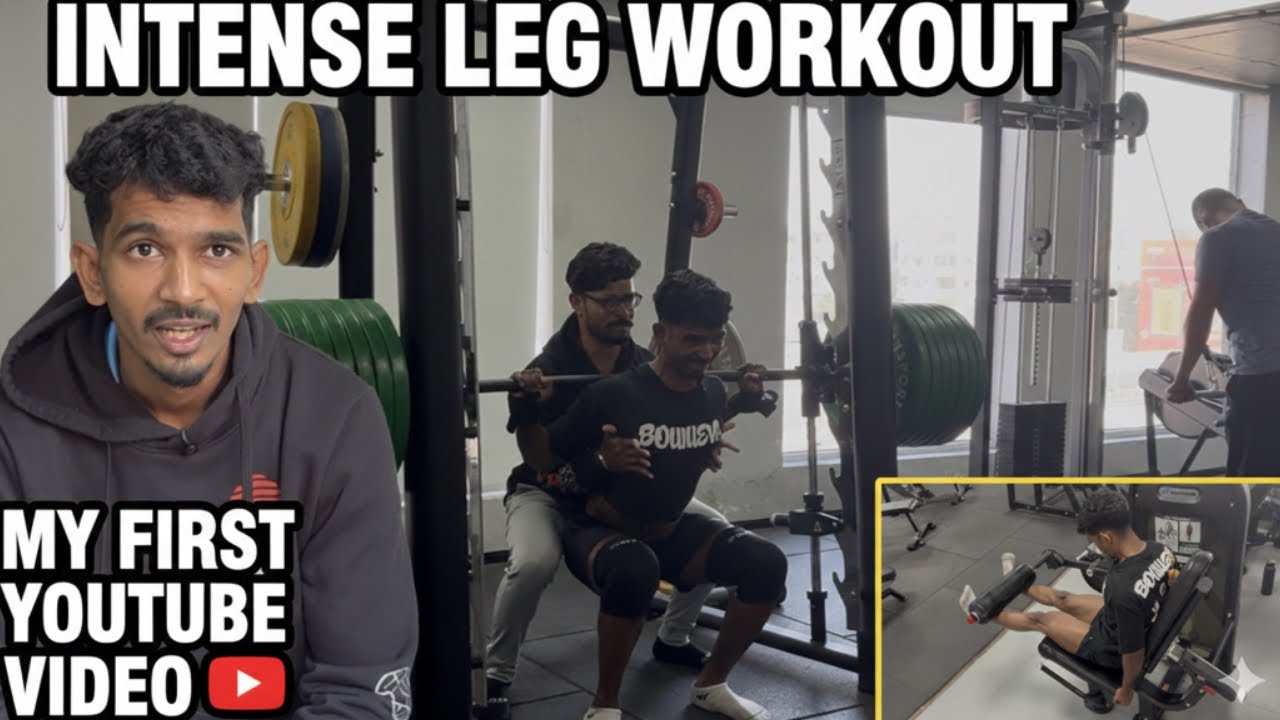Intense leg workout                           
