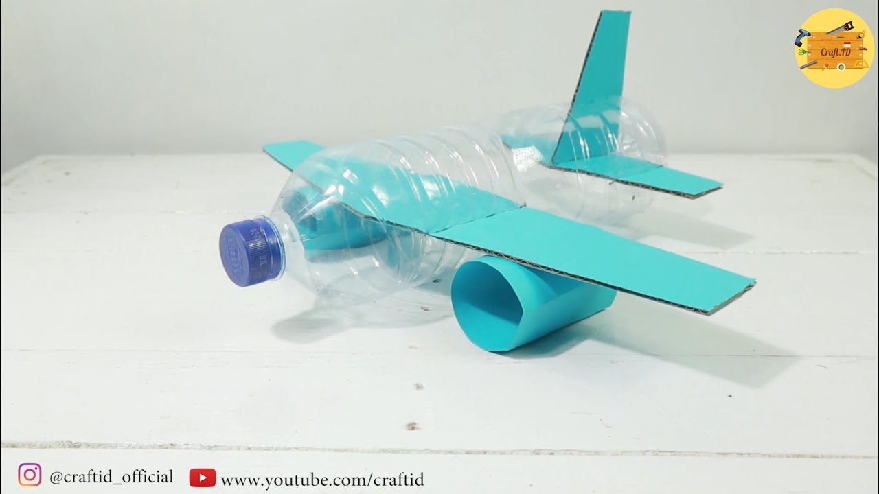 How to make airplane from Bottle |Cara Membuat Pesawat Terbang dari Botol Bekas