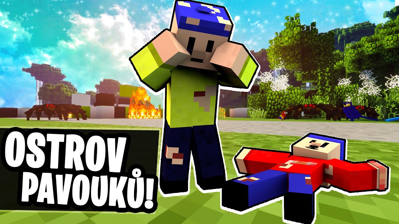 ZTROSKOTALI JSME na PAVOUČÍM OSTROVĚ! - PAT A MAT PARODIE v MINECRAFTU