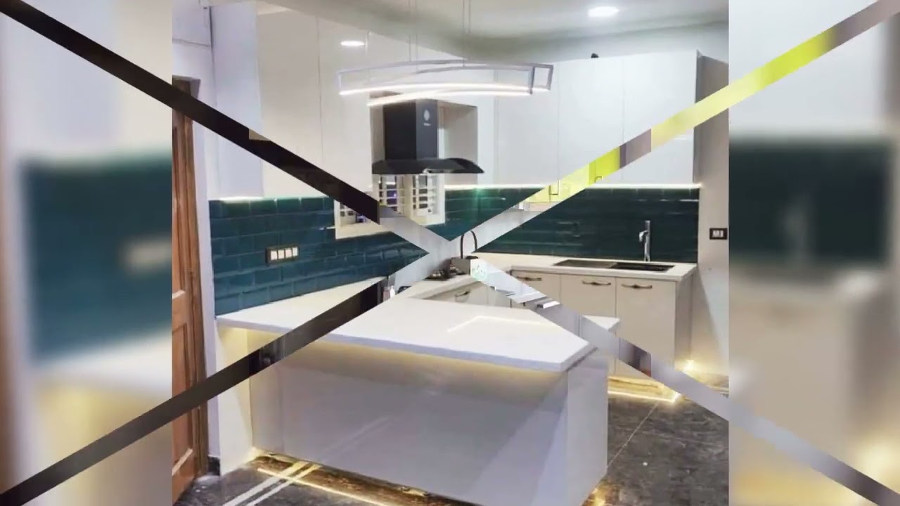 different shapes open kitchen Area designs by SJ creative Homes....