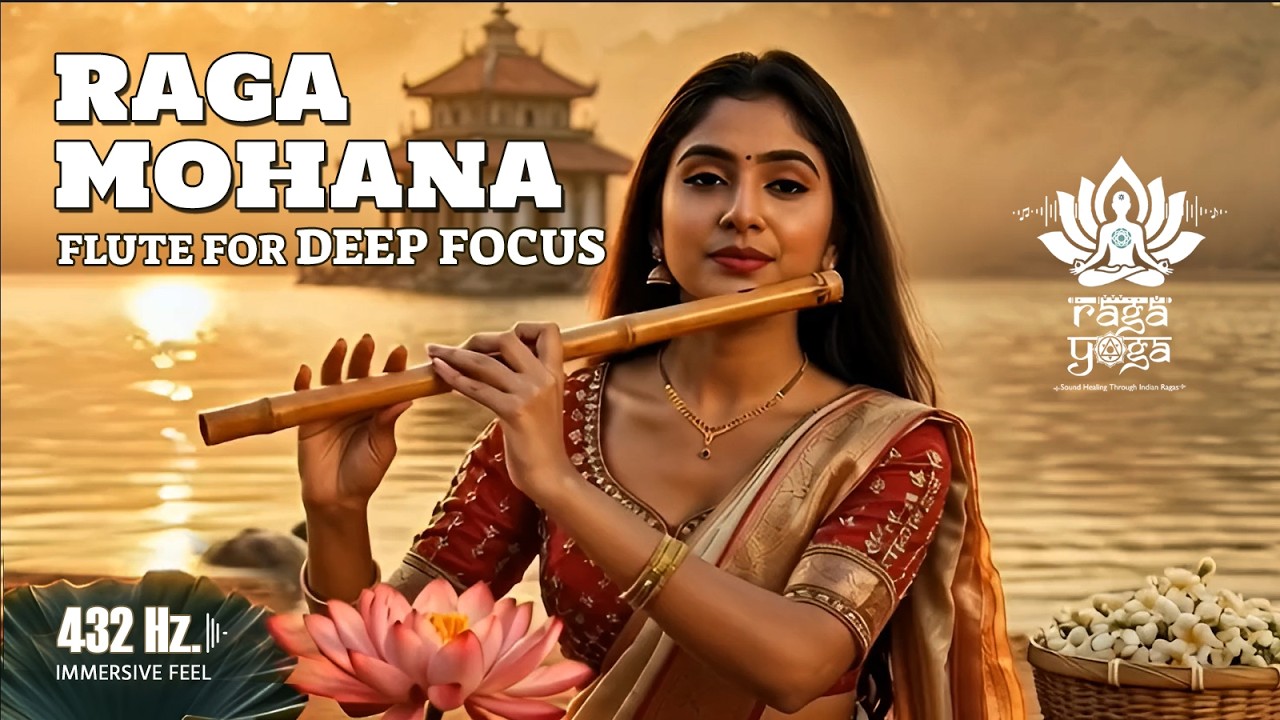1 Hour Raga Mohanam Bansuri | 432Hz Deep Focus & Meditation Music | Indian Classical Study Music