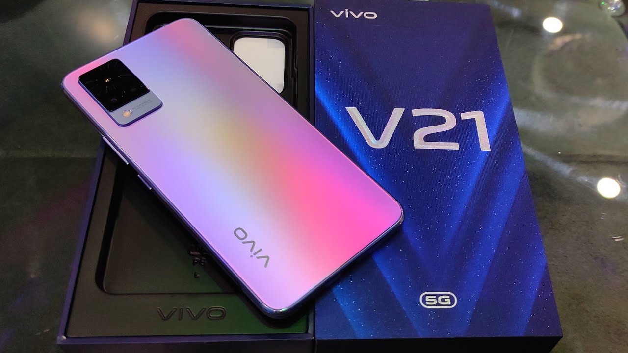 Vivo V21 Sunset Dazzle Unboxing , First Look & Review !! vivo V21 price, specifications & Many More