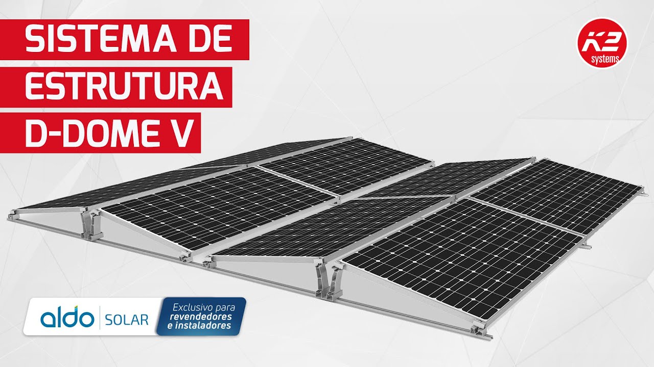 Tudo sobre a estrutura solar D-DOME-V da K2 Systems - Kit para telhados planos