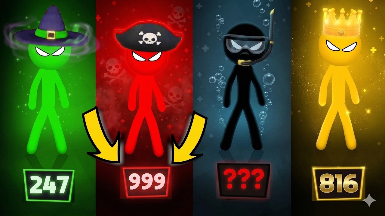 Stickman BEST MINIGAMES Tournament - Stickman Party 1 2 3 4 Player 2026
