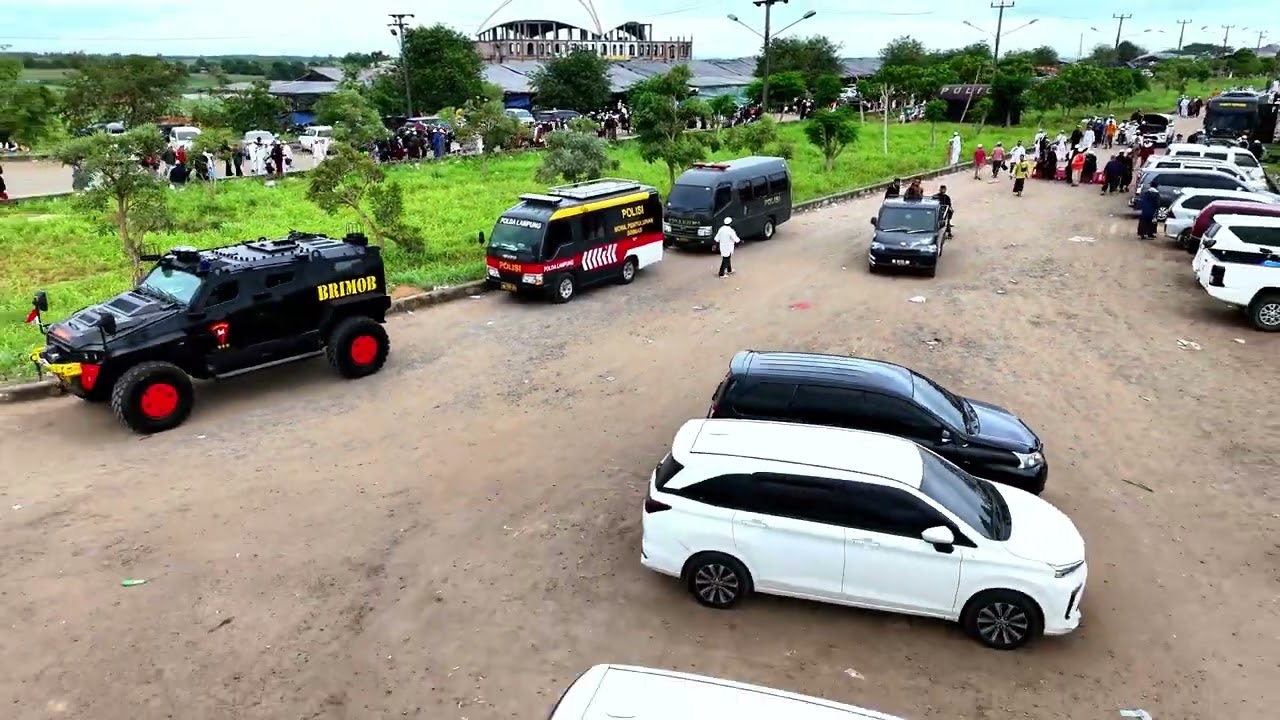 Dari langit Kota Baru, suasana Ijtima Tabligh Akbar Indonesia Berdoa 2025 tampak luar biasa.