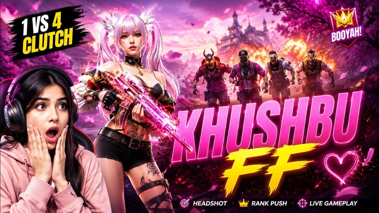 FREE FIRE LIVE GIVEAWAY CUSTOM ROOM 😍| FF LIVE GIVEAWAY WITH KHUSHBU FF #GIVEAWAY #FF#shortsfeed