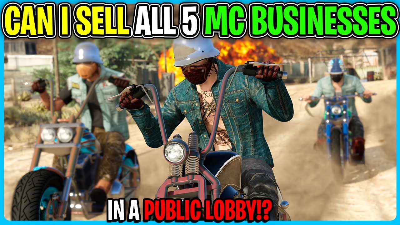 I Tried Selling ALL 5 MC CLUB BUSINESSES In a PUBLIC LOBBY In GTA 5 ONLINE