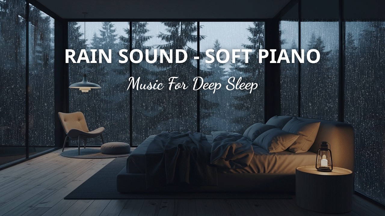 Soft Piano and Gentle Rain for Relaxing Moments and Deep Rest