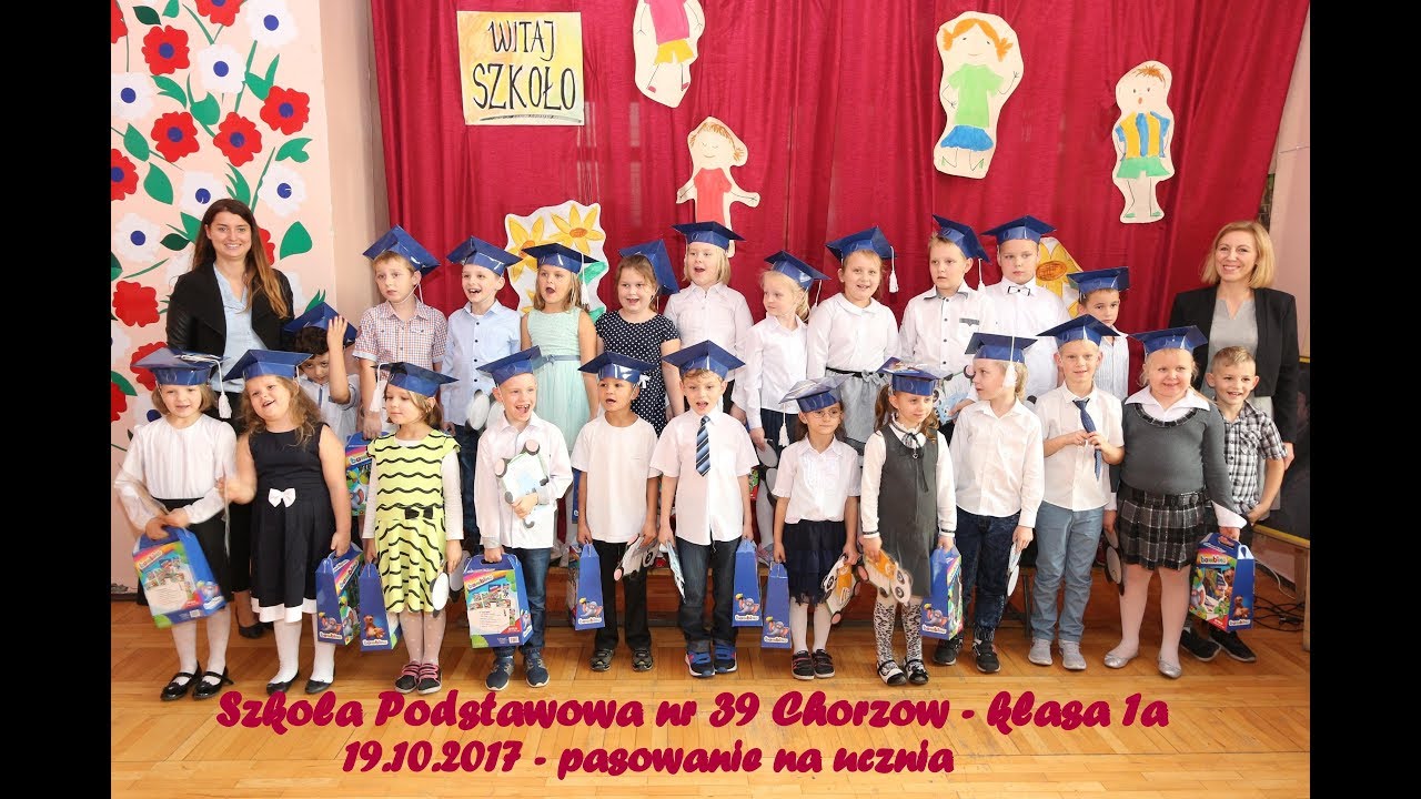 Chorzów SP nr 39 pasowanie na ucznia 19.10.2017