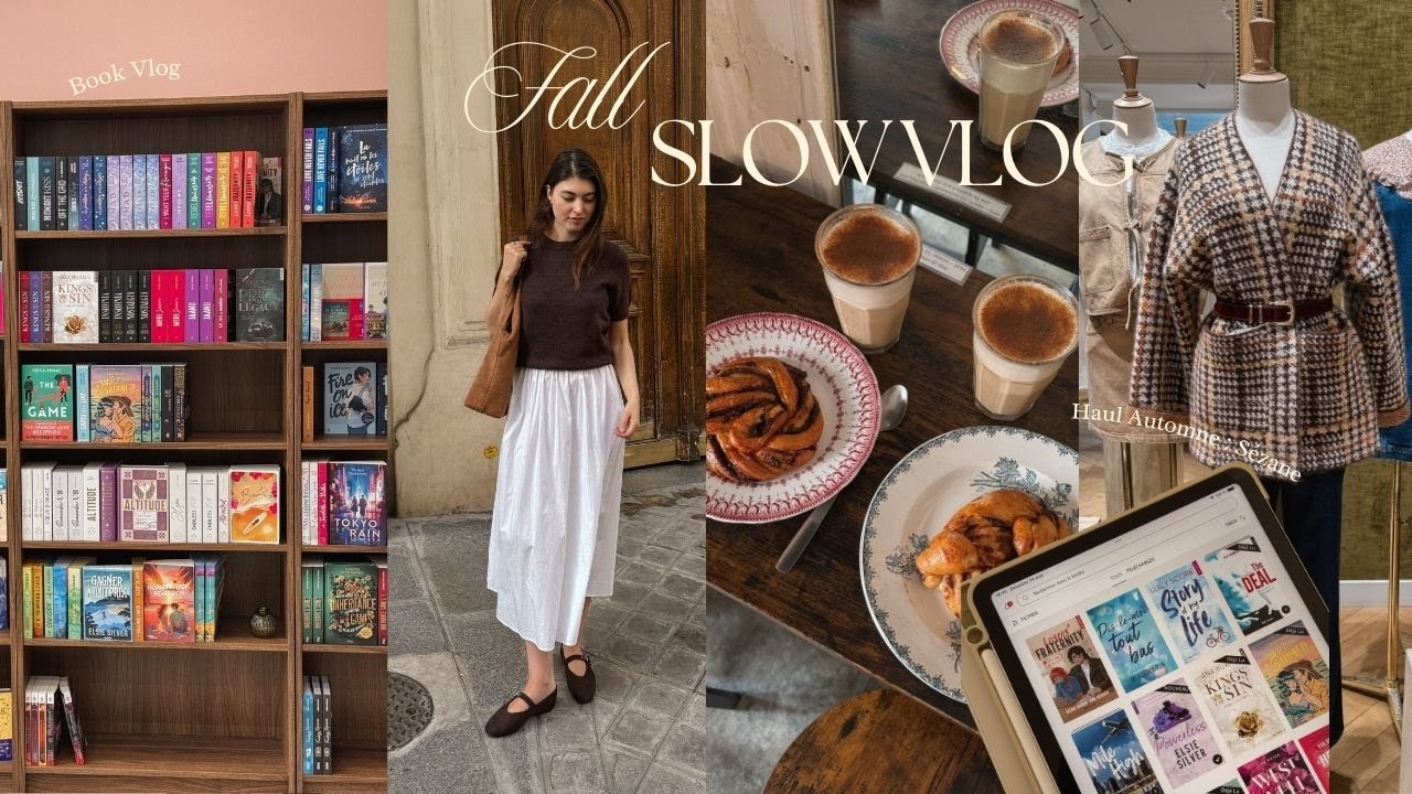 Vlog Automne 🍂 Shopping chez Sézane & Zara Home, Book vlog : Librairie Romance & lectures du moment✨