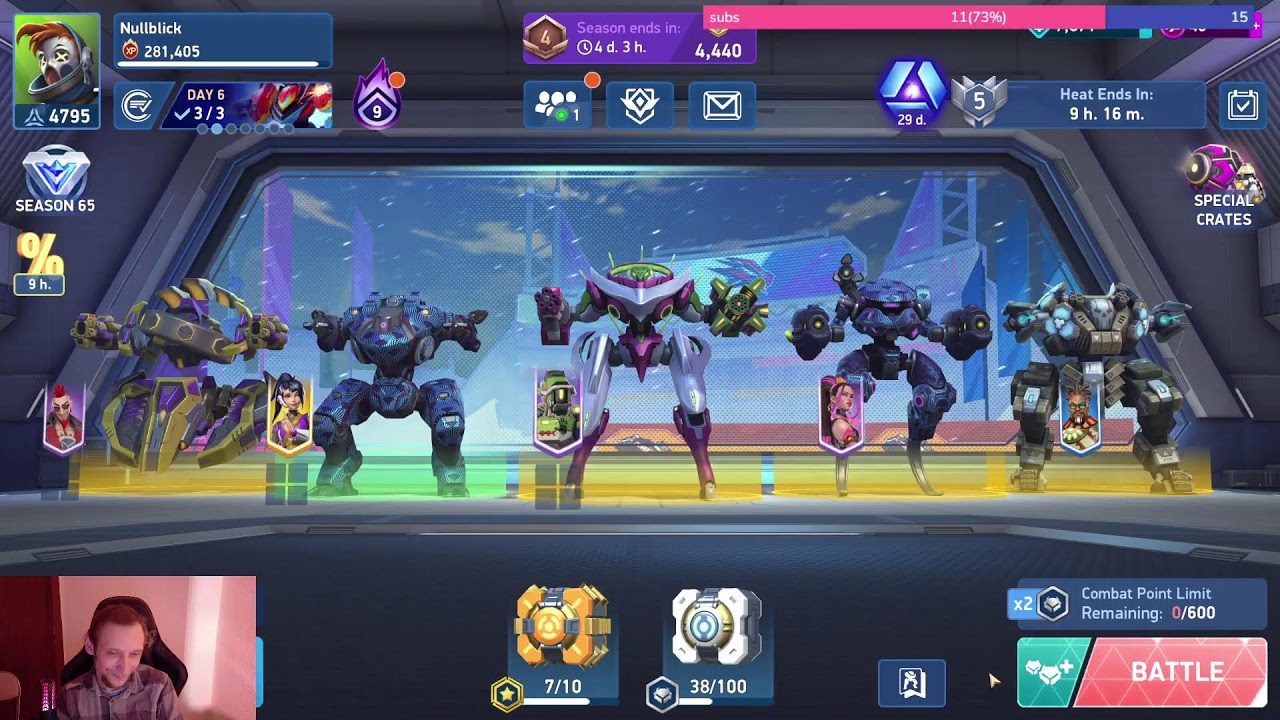 mech arena time