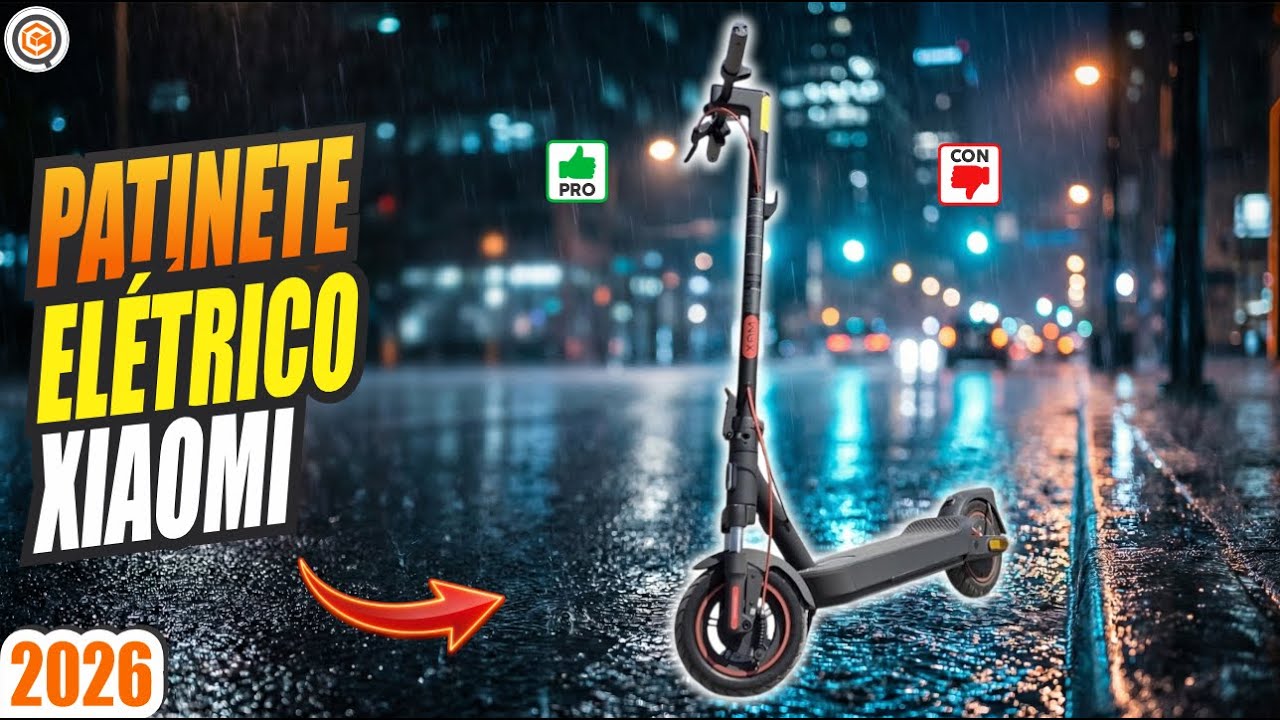 Xiaomi Mi Electric Scooter 5 Max: Conforto M&aacute;ximo e Estabilidade no Asfalto Molhado!