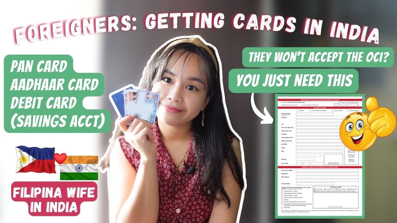 2022 Aadhaar Card | PAN Card | Savings Acct | For Foreign Spouses in India | Requirements 🇮🇳🇵🇭